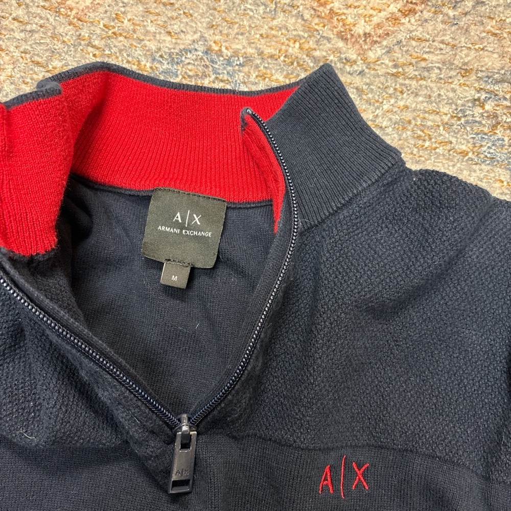 Men's Navy Sweater - Picture 4 of 5